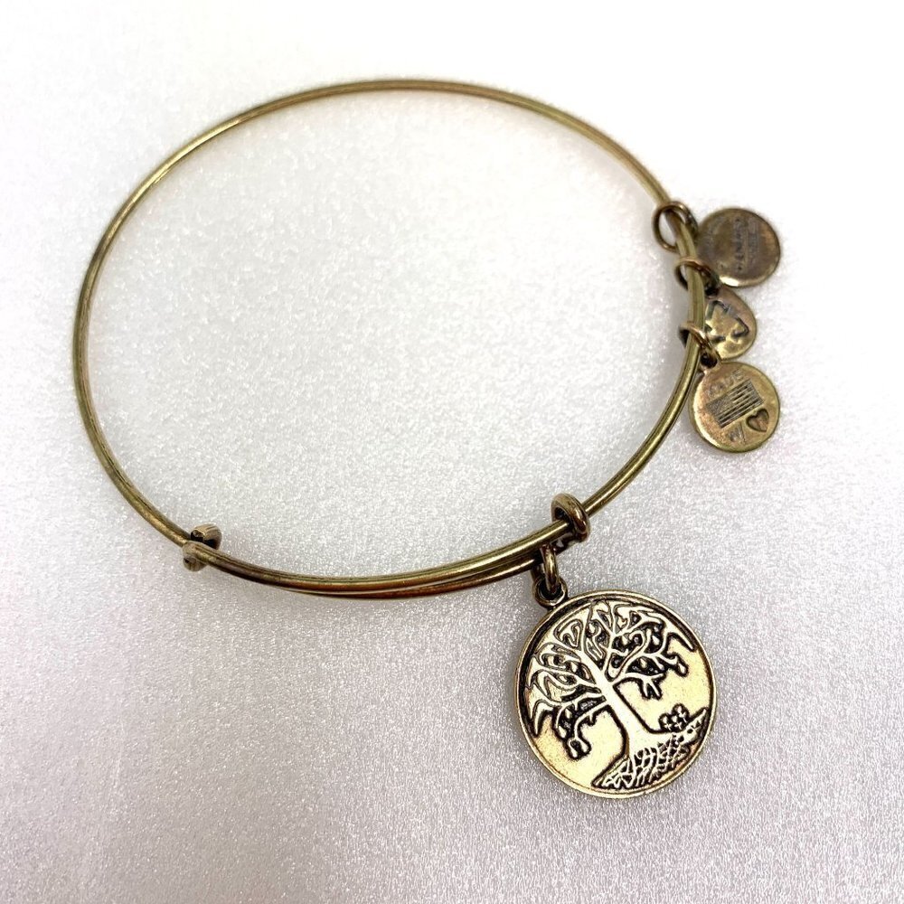 Alex and Ani Gold Tree of Life Charm Bracelet - Expands 2"- 3.5" 2014